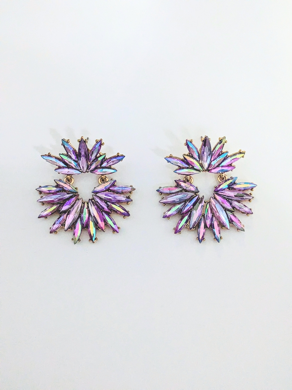 Aurora Iridescent Crystal Earrings